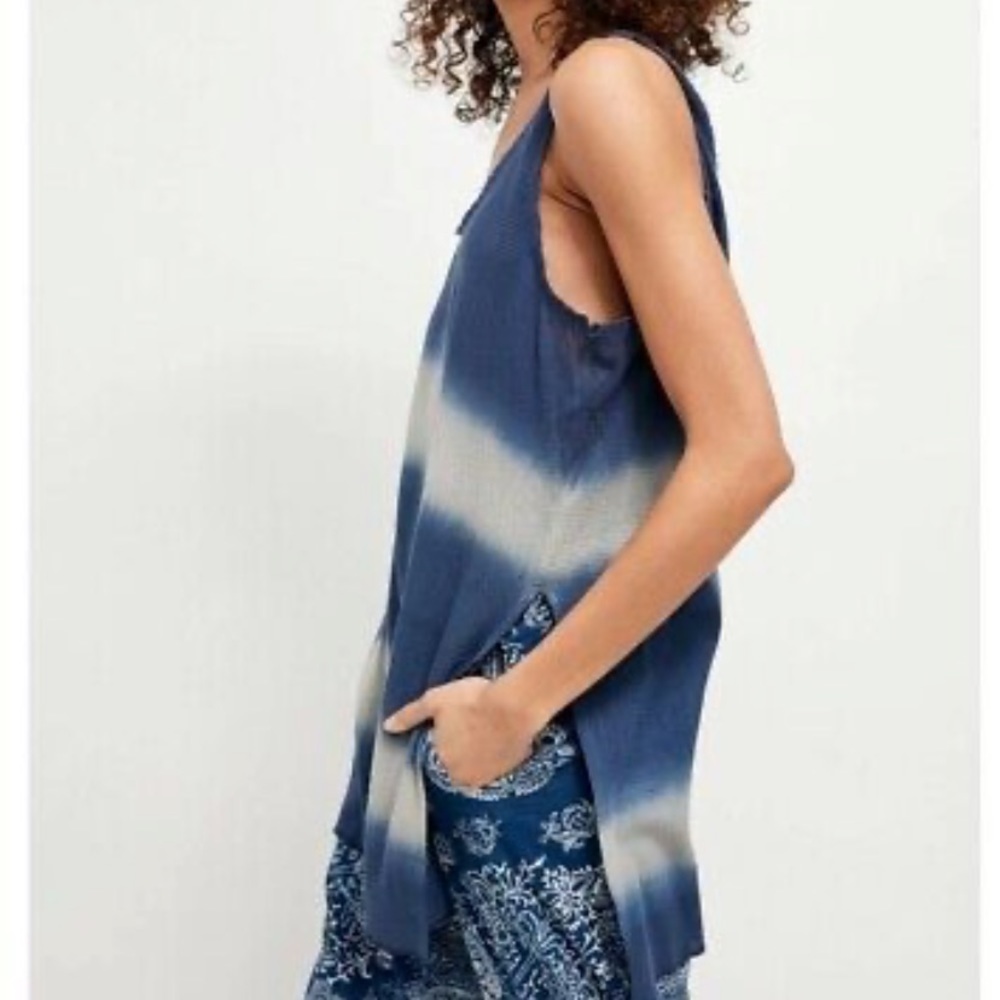 Free People NWT Joni stripe cotton tank SIZE XS - Picture 8 of 8